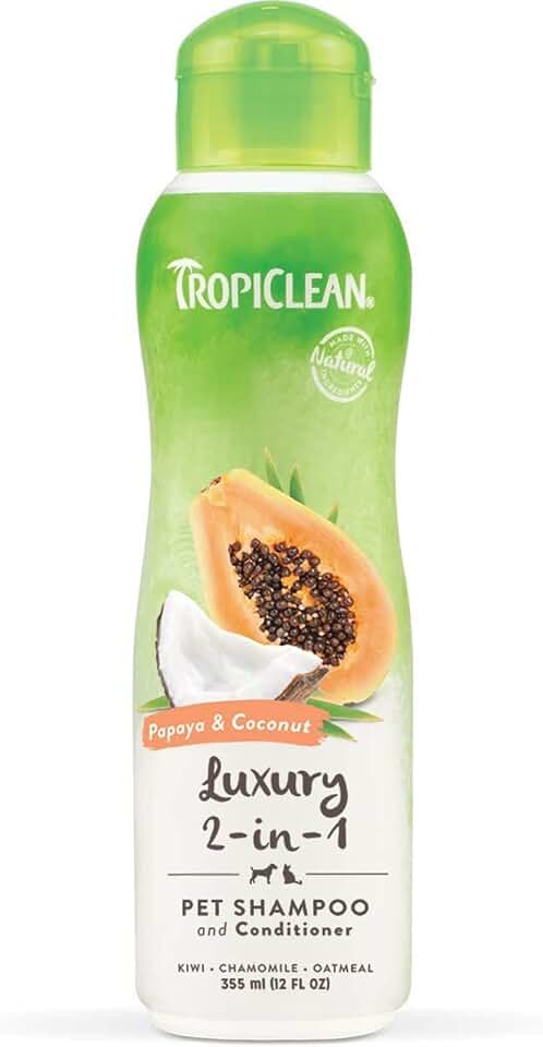 TropiClean 2-en-1 Champú y Acondicionador para Perros
