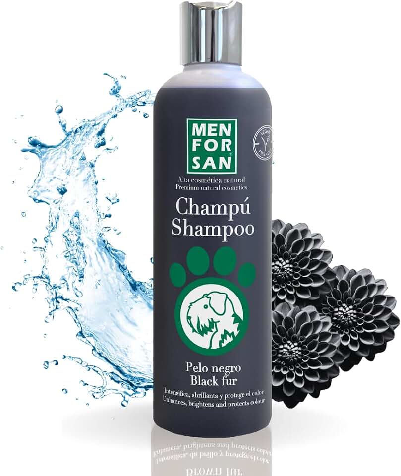 MENFORSAN Champú Pelo Negro para Perros