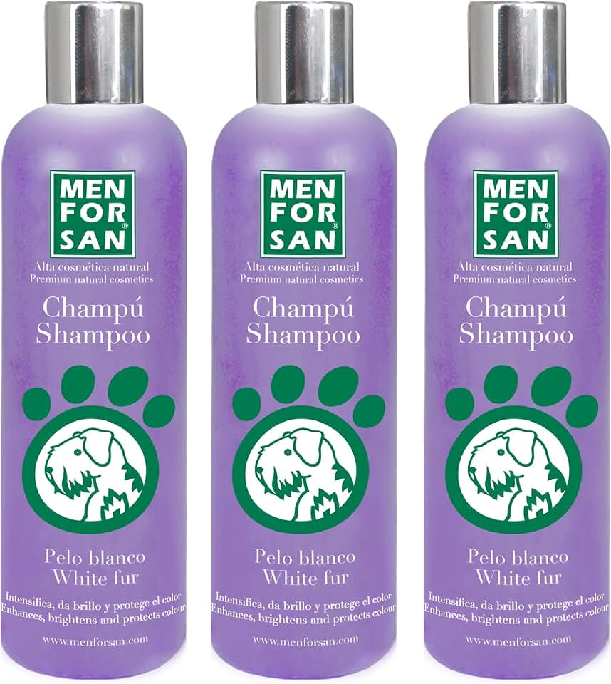 MENFORSAN Champú para Perros de Pelo Blanco