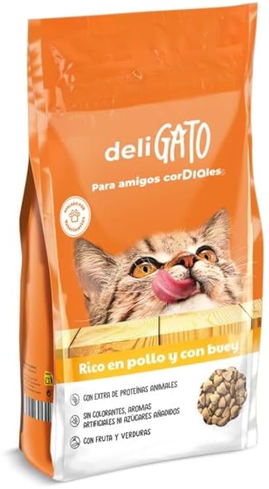Deligato Dia Alimento para gatos con pollo y buey