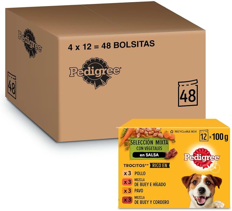 Pedigree Comida Húmeda Perros sabores mixtos en salsa