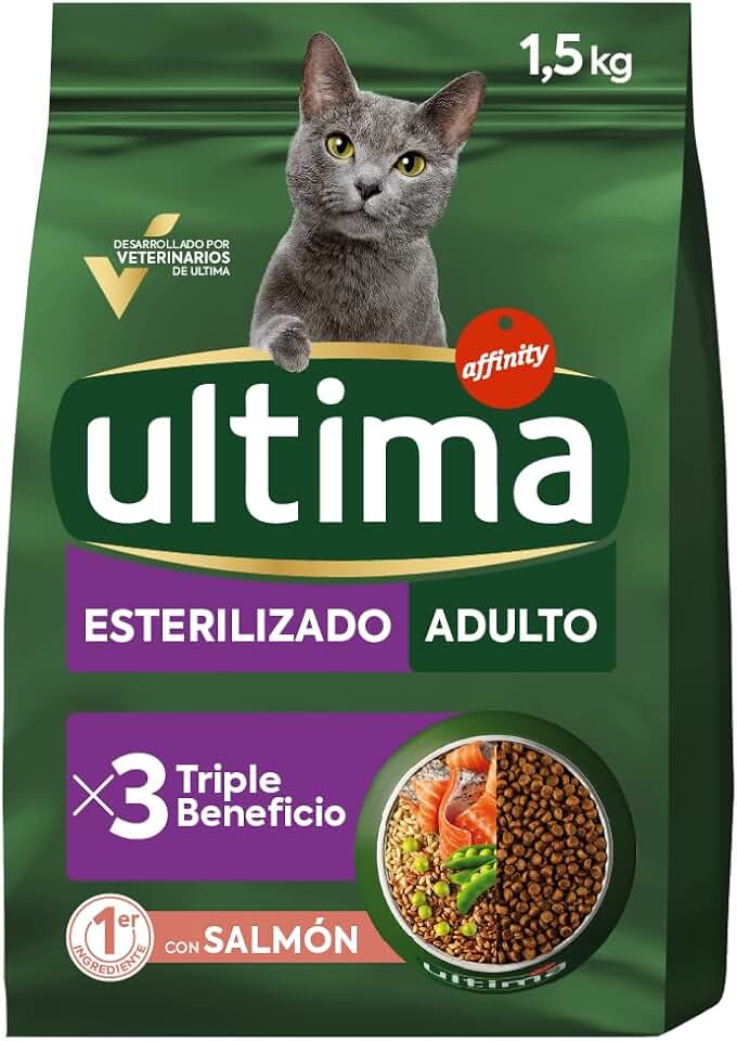Ultima Pienso gatos esterilizados adultos con salmón