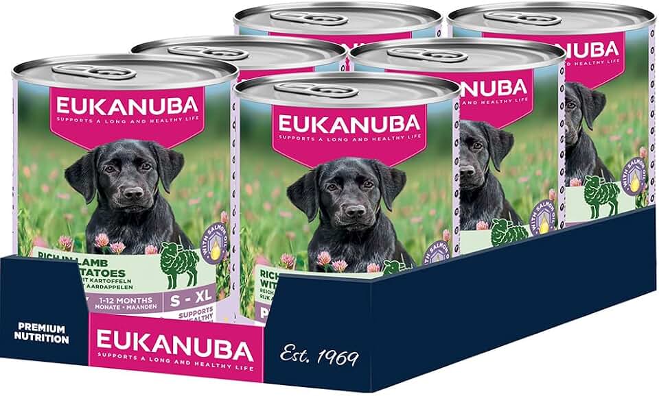 Eukanuba Cachorros Comida Húmeda con Cordero y Patatas