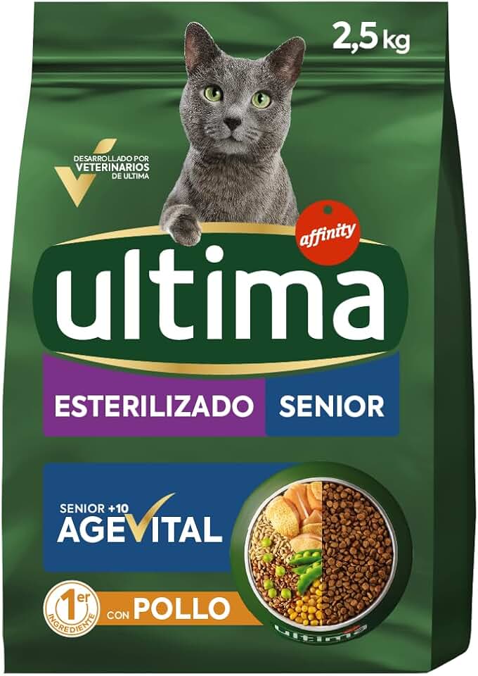 Ultima Pienso para gatos senior esterilizados con pollo