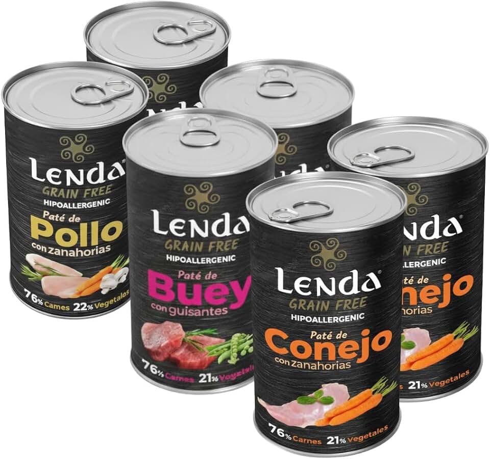 Lenda Pack 6 x 400gr Comida Húmeda Hipoalergénica Perros