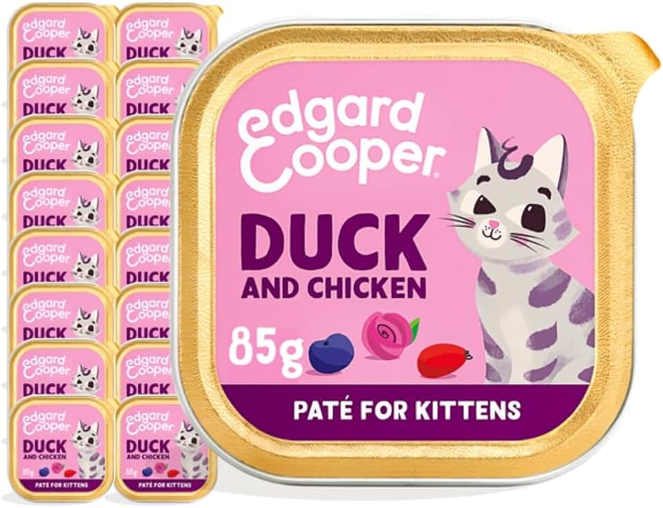 Edgard & Cooper Comida Húmeda Gatitos Pato y Pollo