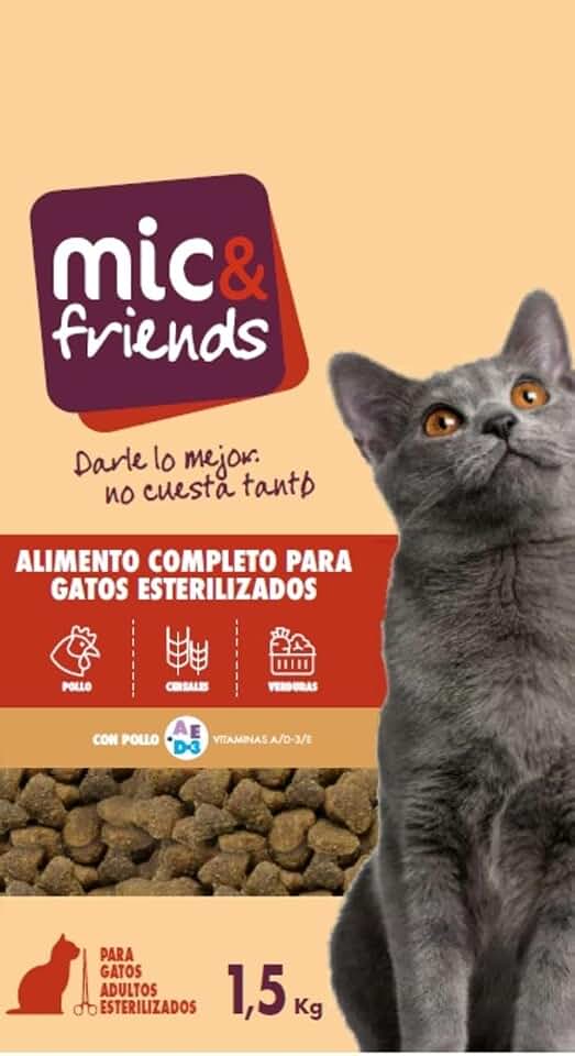 Mic&Friends Comida gato esterilizado