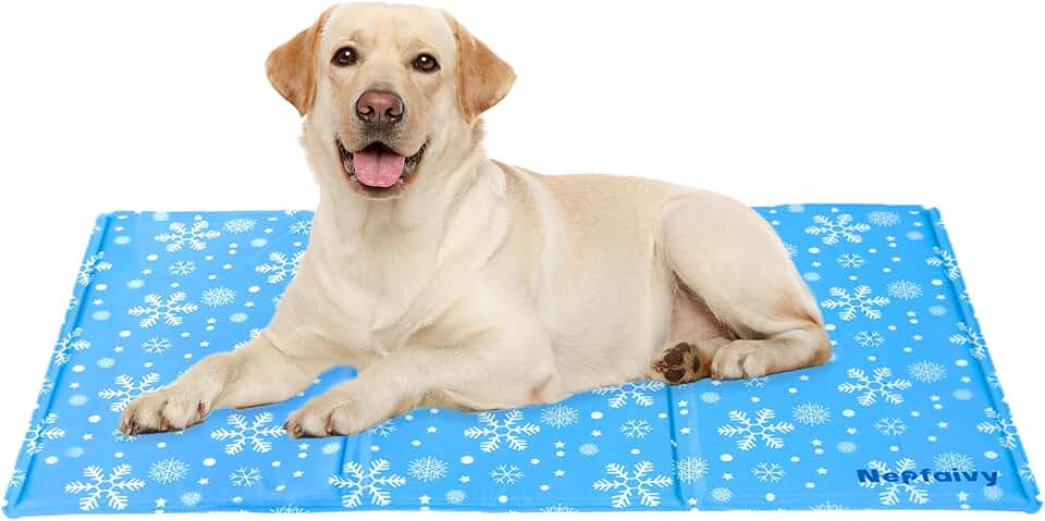 Nepfaivy Cama Refrescante Perro Grande 90x50cm