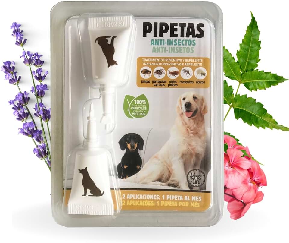 Pipetas Anti-Insectos para Perros con Margosa