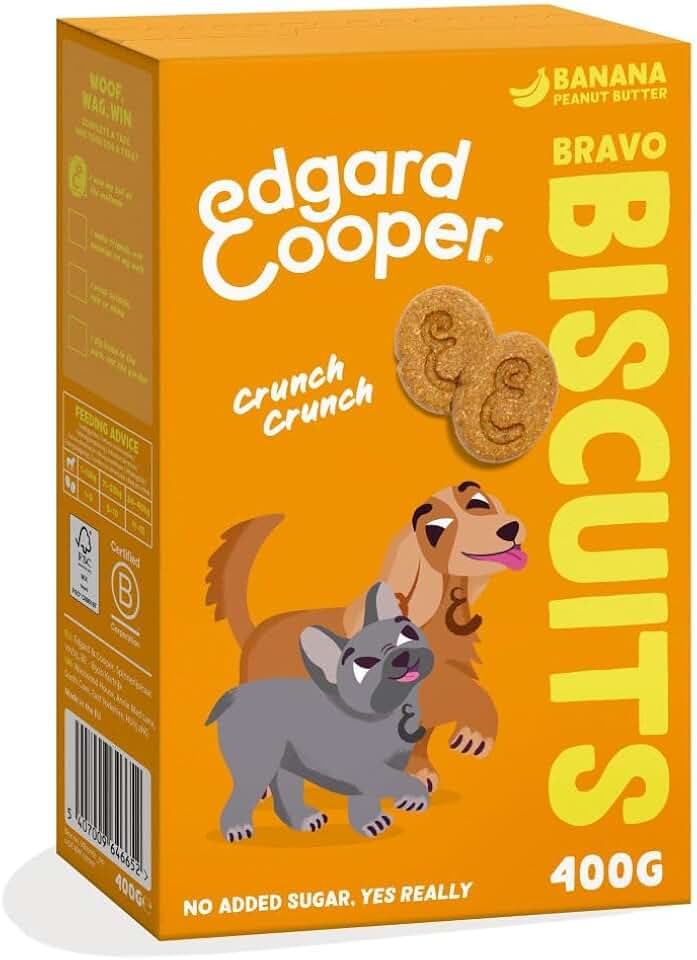 Edgard & Cooper Premios para perros sabor plátano