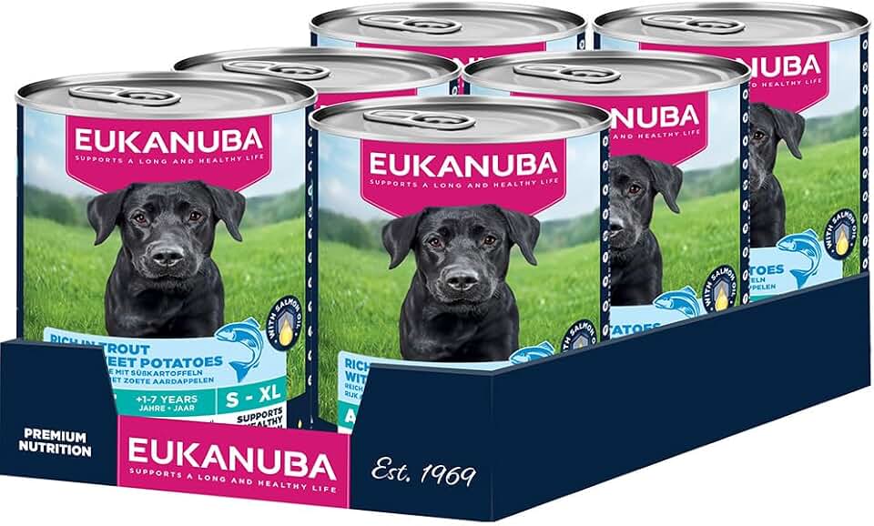 Eukanuba Comida Húmeda Perros Adultos con Trucha y Batatas