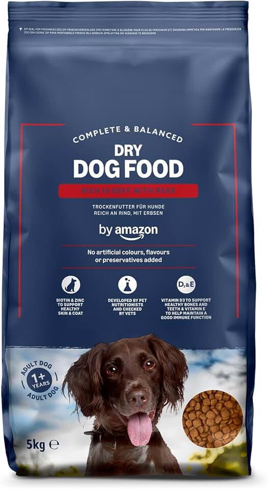 by Amazon - Alimento seco completo para perro adulto rico