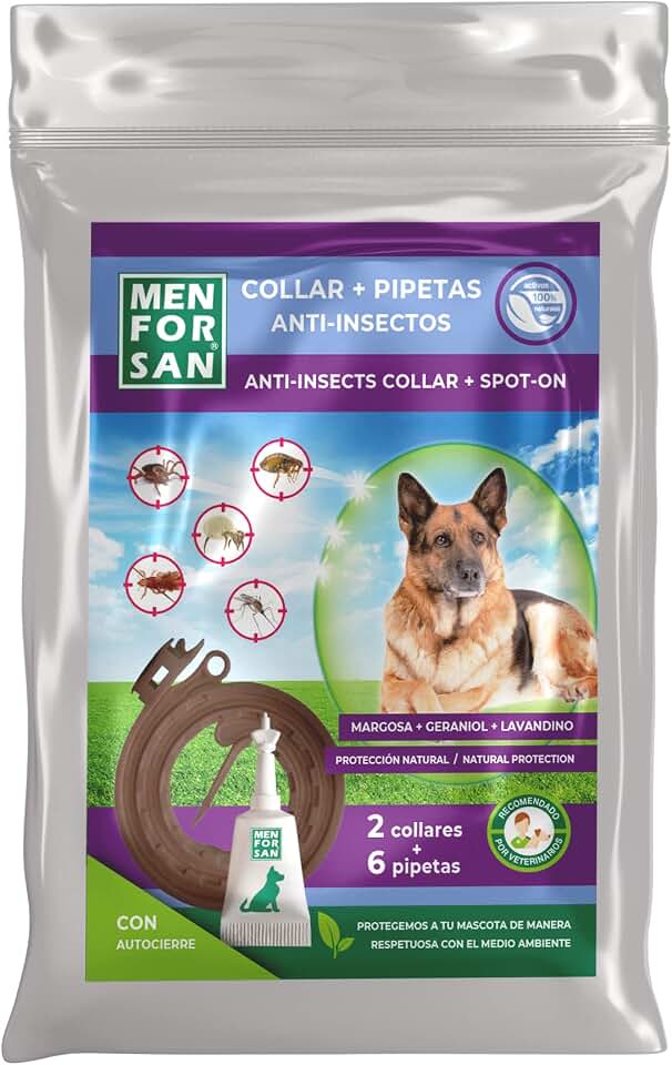 MENFORSAN Pack Mix de Collares y Pipetas Anti-Insectos