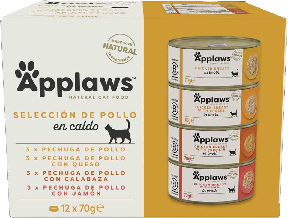 Applaws 100% Natural Comida Húmeda Gatos Pollo en Caldo