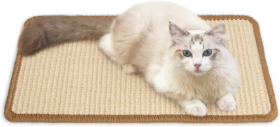 FUKUMARU Alfombrilla rascador de sisal natural