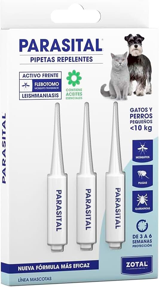 Zotal Parasital pipetas perros pequeños y gatos hasta 10 kg