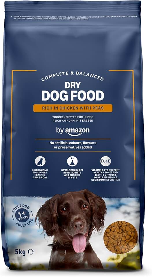 by Amazon - Alimento seco Completo para Perro Adulto Rico