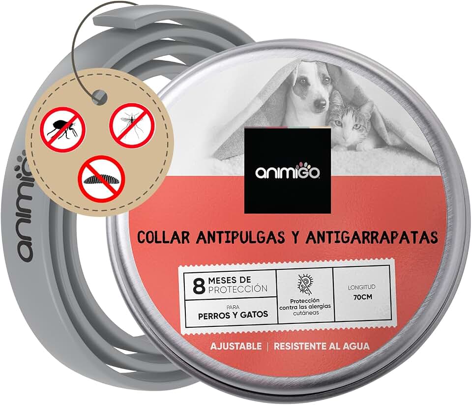Collar antiparasitario perros y gatos 70 cm