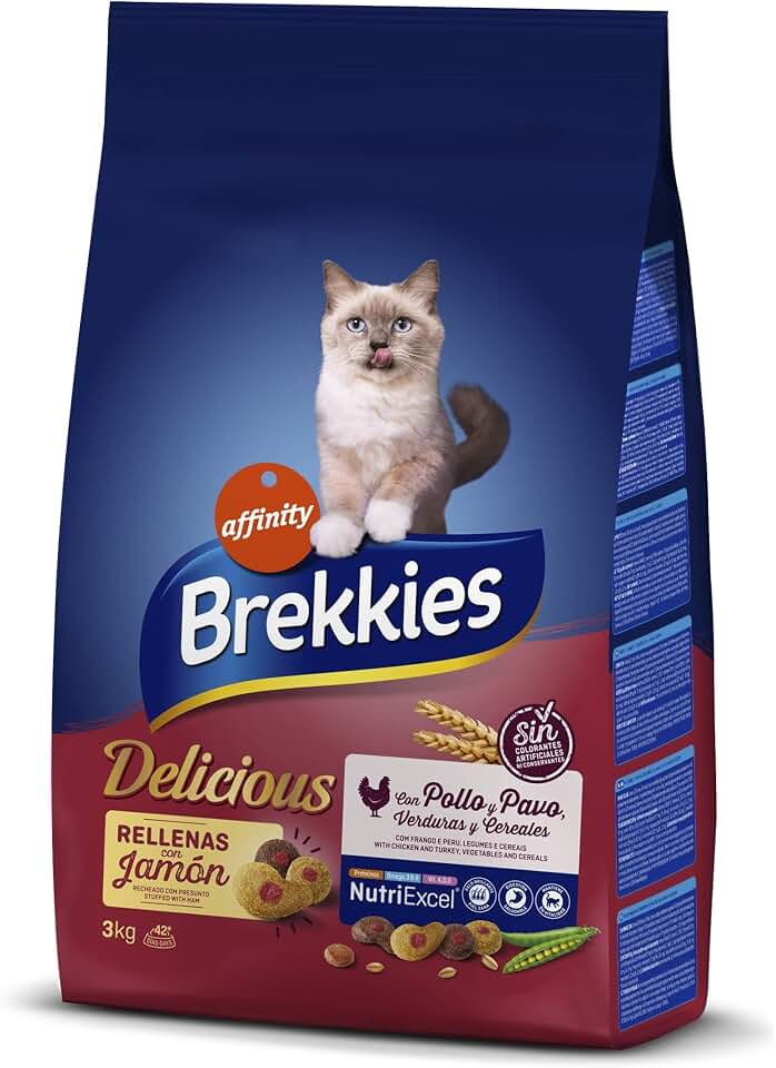 Brekkies Pienso para Gatos Delicious con una Selección