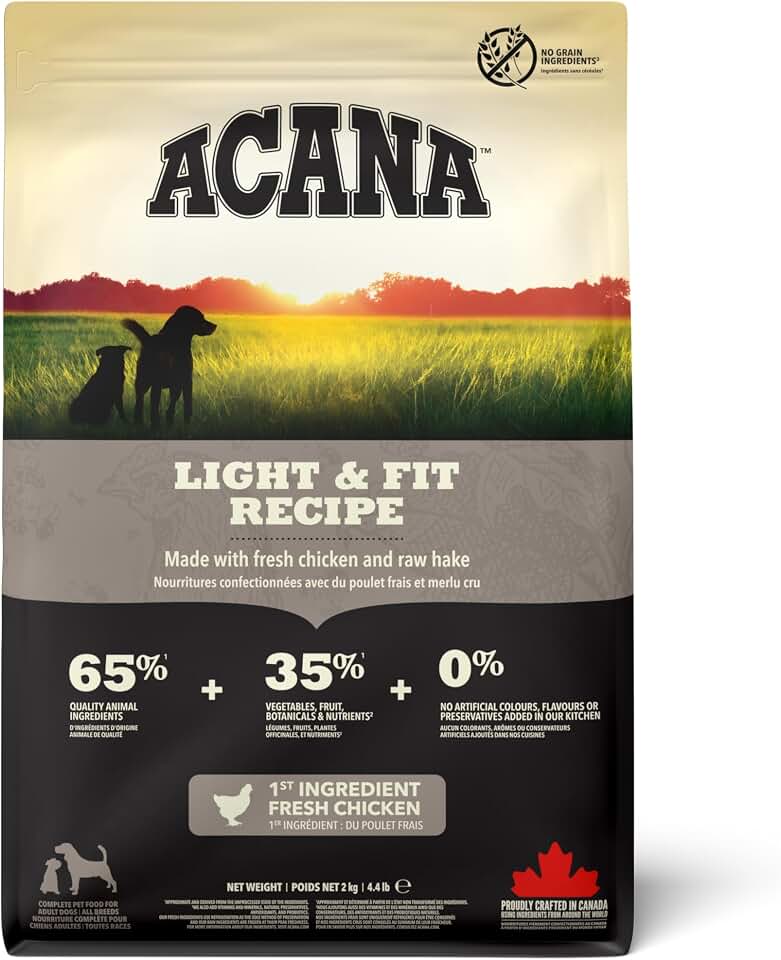 ACANA LIGHT & FIT comida para perro 11.4 KG 1 Saco