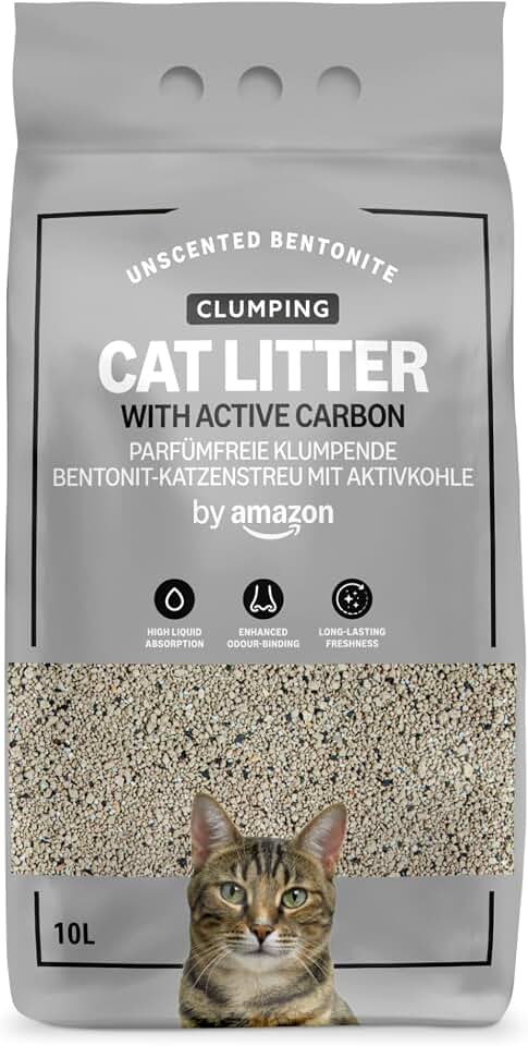 by Amazon Arenero Aglomerante sin Perfume con Carbón Activo