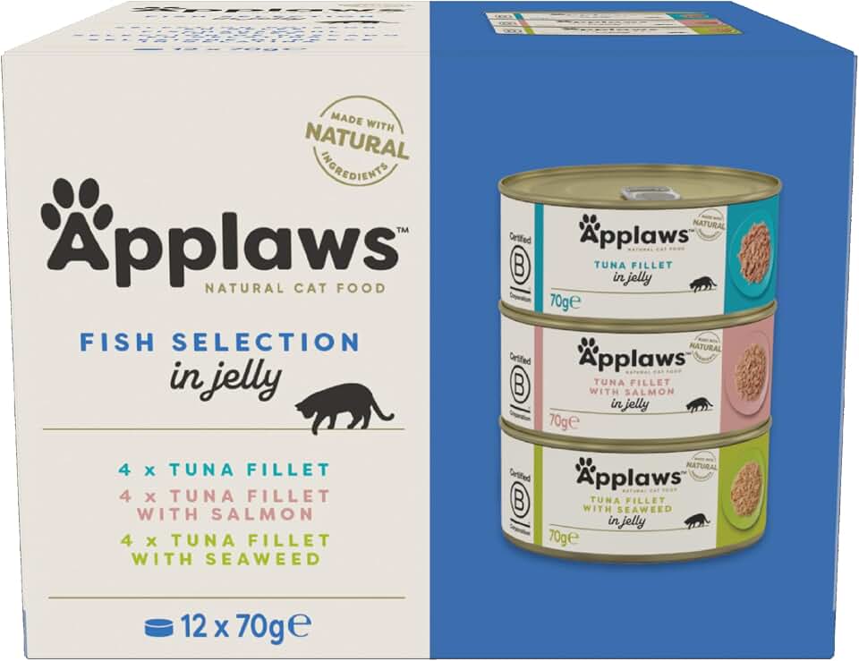 Applaws Natural Comida Húmeda Gatos Selección de Pescado