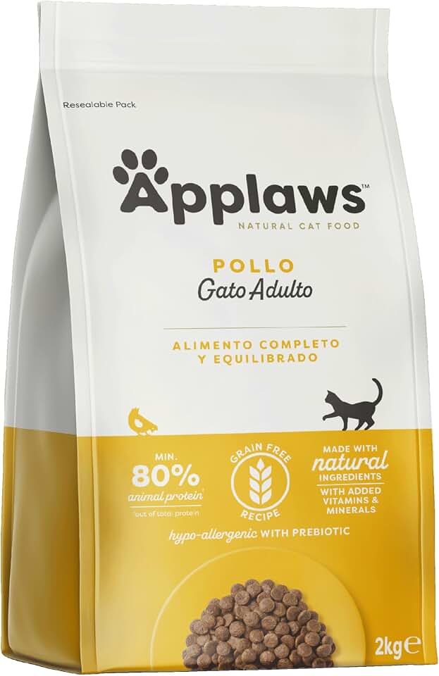 Applaws Alimento seco natural sin granos para gatos adultos
