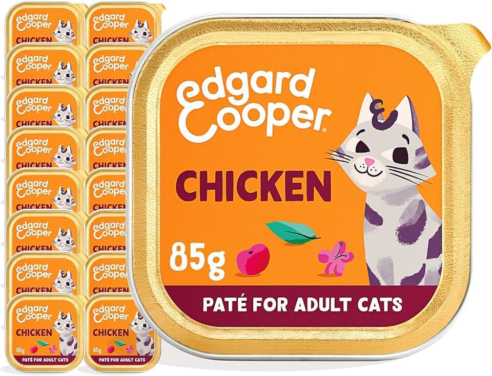 Edgard & Cooper Comida Húmeda Gatos Adultos Paté Pollo