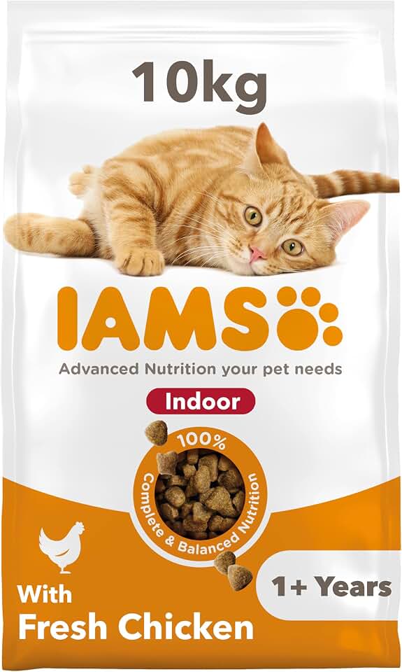 IAMS Alimento seco para gatos de interior con pollo fresco
