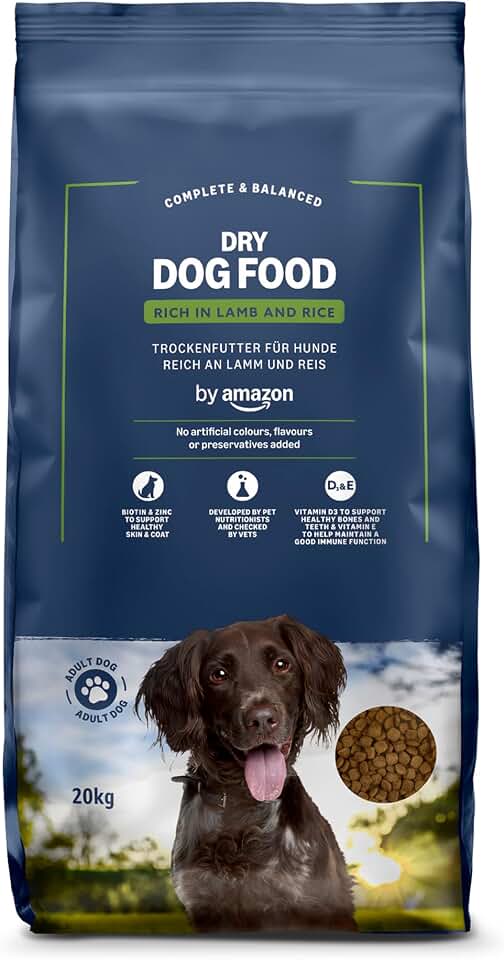 by Amazon - Alimento seco completo para perro adulto rico