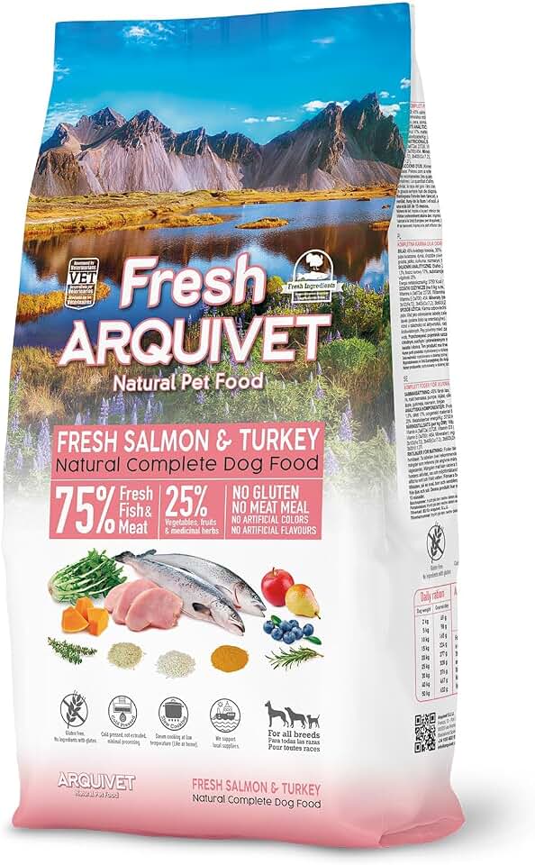 Arquivet Fresh Salmon & Turkey 10 Kg Pienso semihúmedo