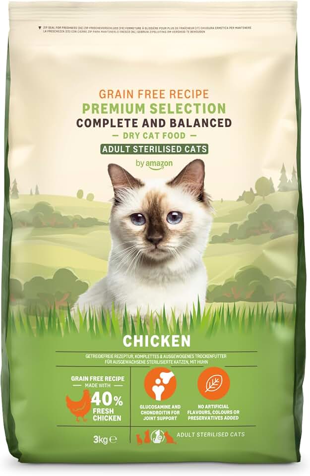 by Amazon Alimento seco gatos esterilizados