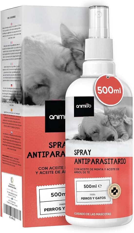 Spray antiparasitario 500 ml con aceites naturales
