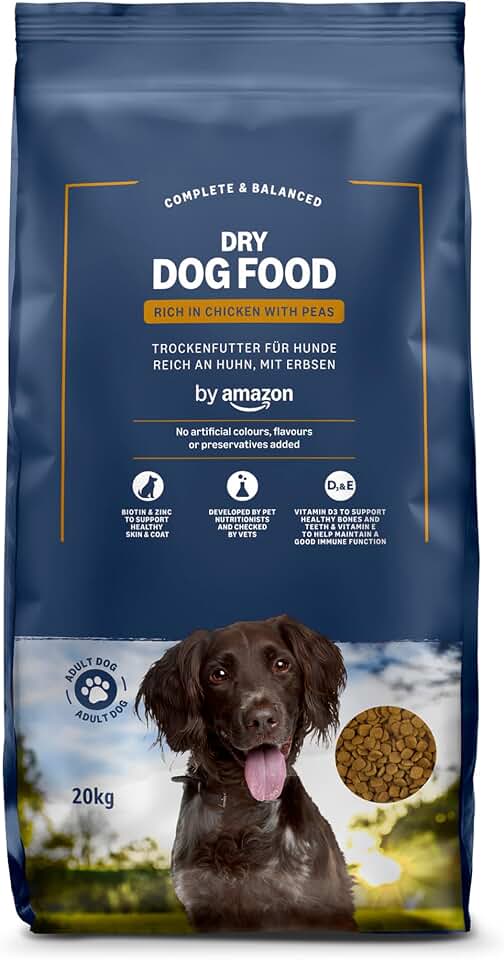 by Amazon - Alimento seco completo para perro adulto rico