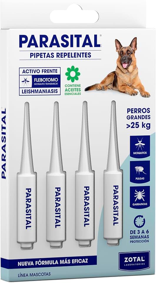 Zotal Parasital pipetas para perros grandes