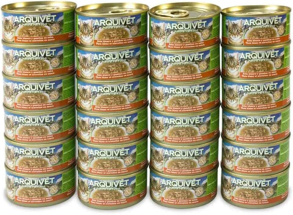 Arquivet Latas Súper Premium atún Blanco con gamba en Salsa