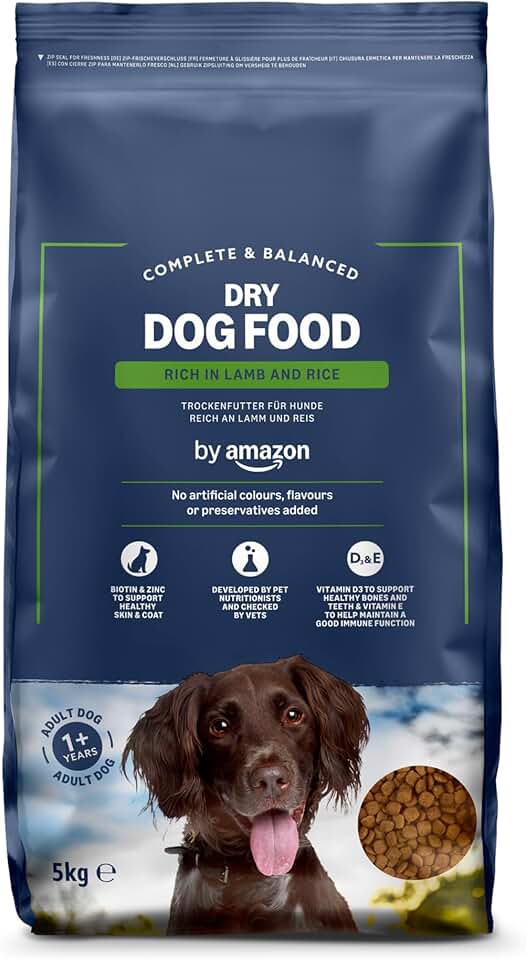 by Amazon - Alimento seco completo para perro adulto rico