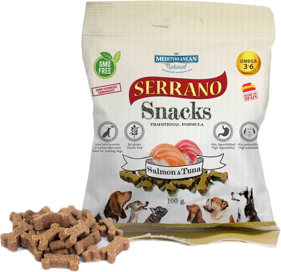 Mediterranean Natural Snacks Serrano de salmón y atún