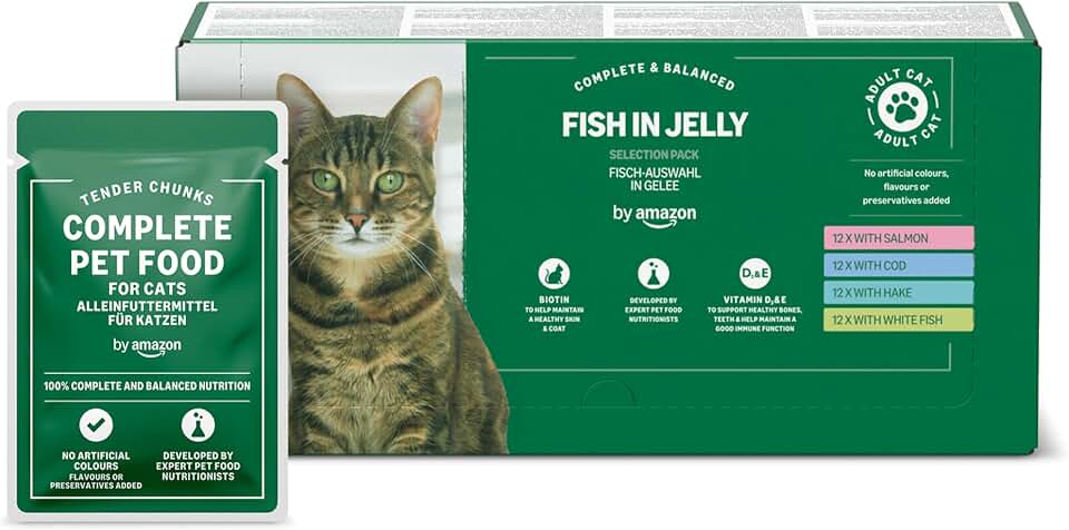 by Amazon Alimento Completo sin Cereales Gatos