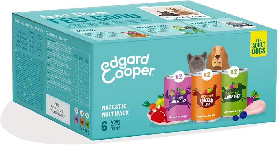 Edgard & Cooper Comida Húmeda Perros Adultos 6 x 400g