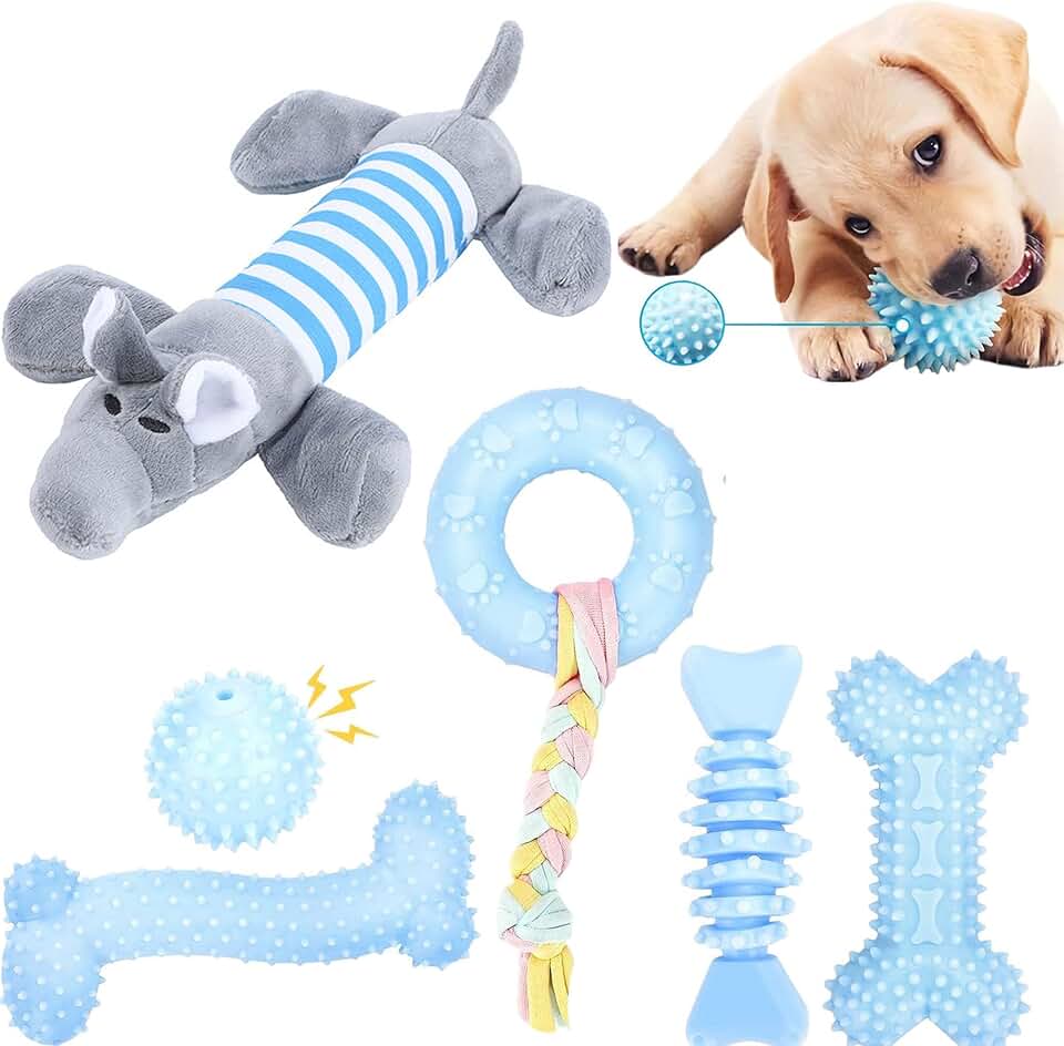 6 juguetes para cachorros de dentición