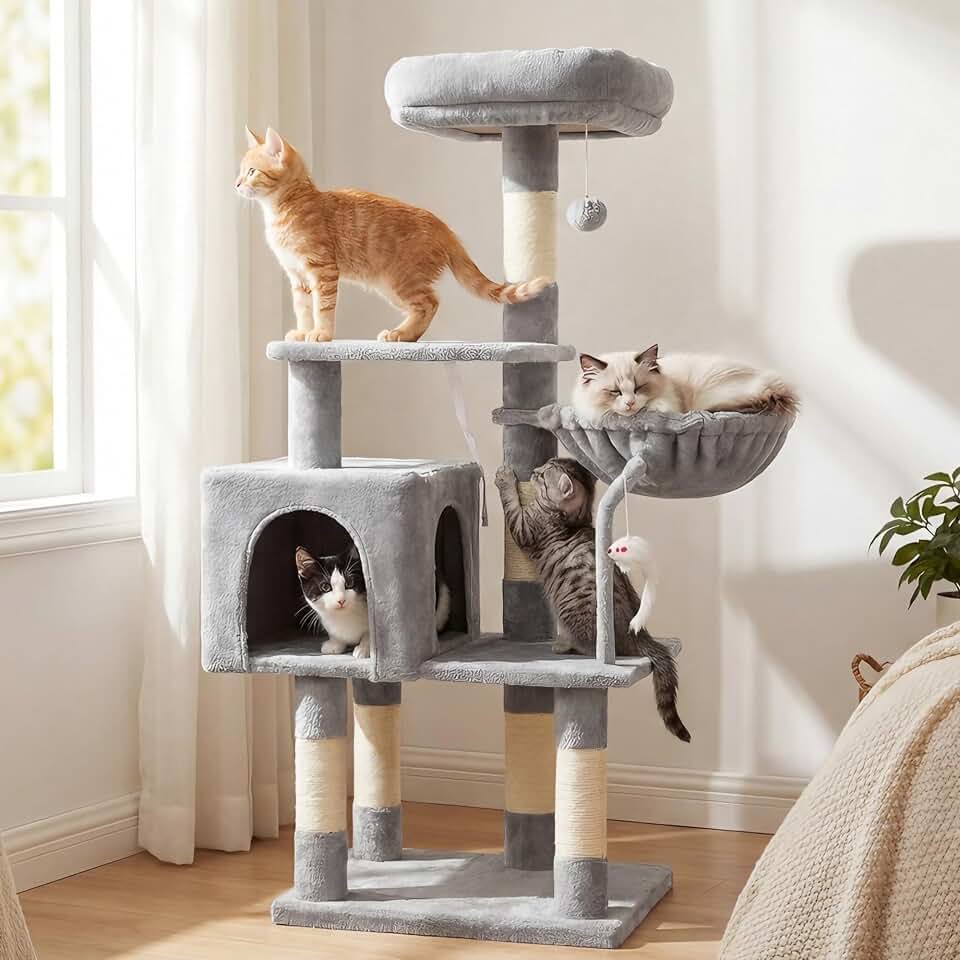 Hey-brother Árbol rascador para gatos con cama