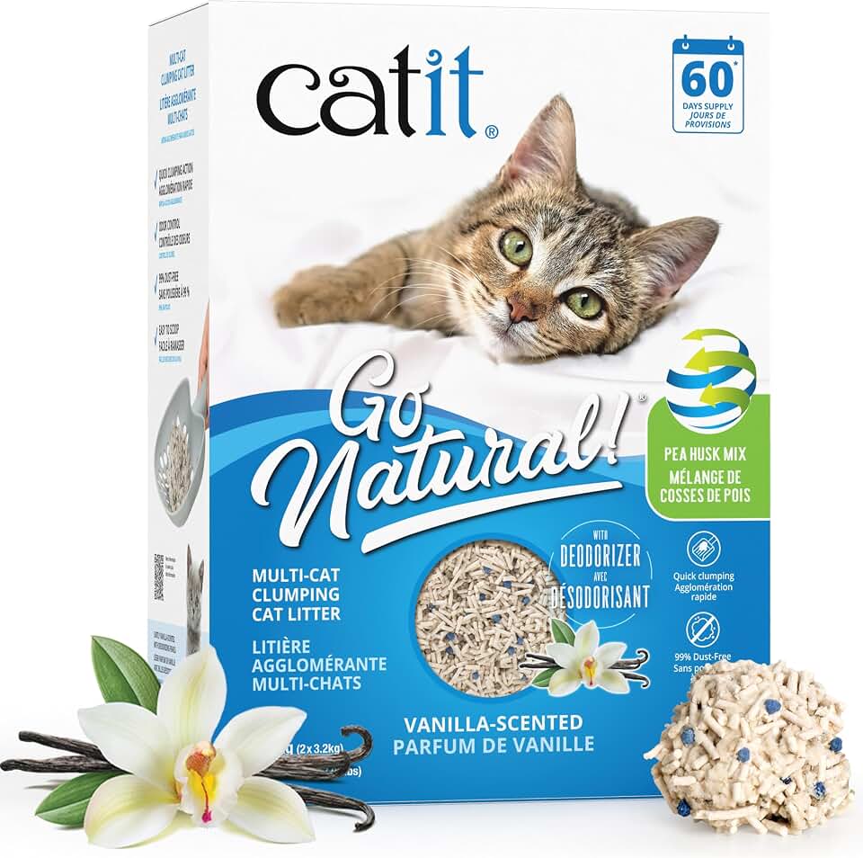 Catit Go Natural Arena aglomerante mix para muchos gatos