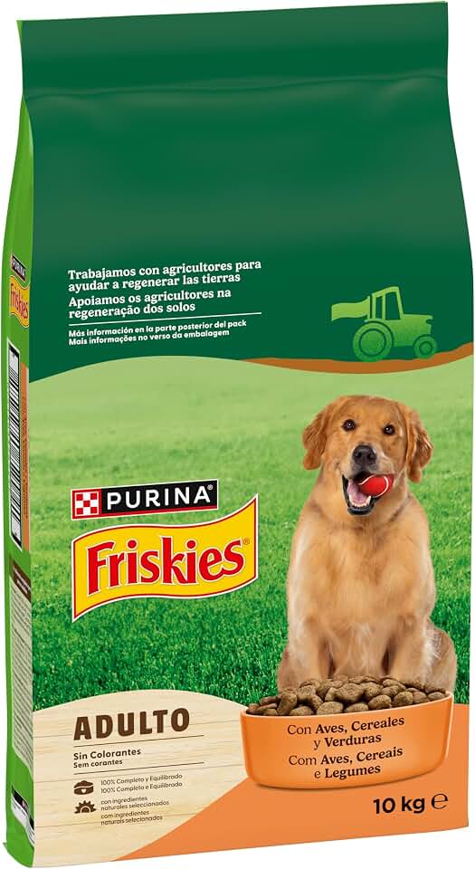 Purina Friskies Pienso para Perro Adulto con Aves y Verduras