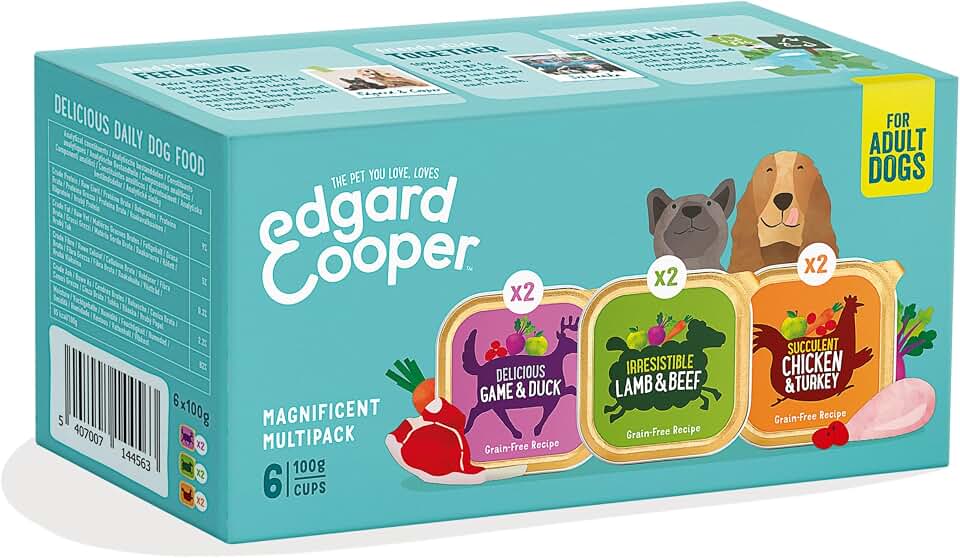 Edgard & Cooper Comida Húmeda Perros Adultos Multipack 6 x