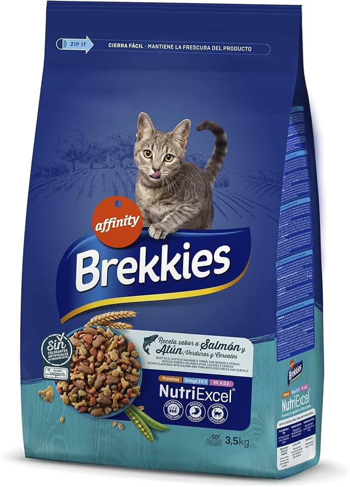 Brekkies Pienso para Gatos con Salmon