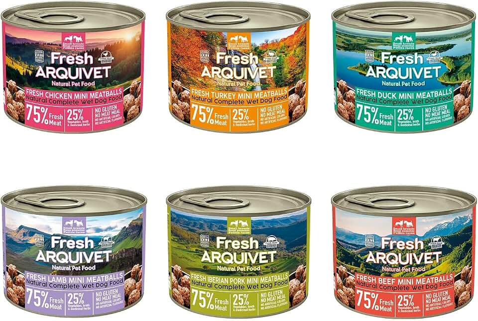 Arquivet Fresh Mini Meatballs 200g Variety Pack 6 sabores