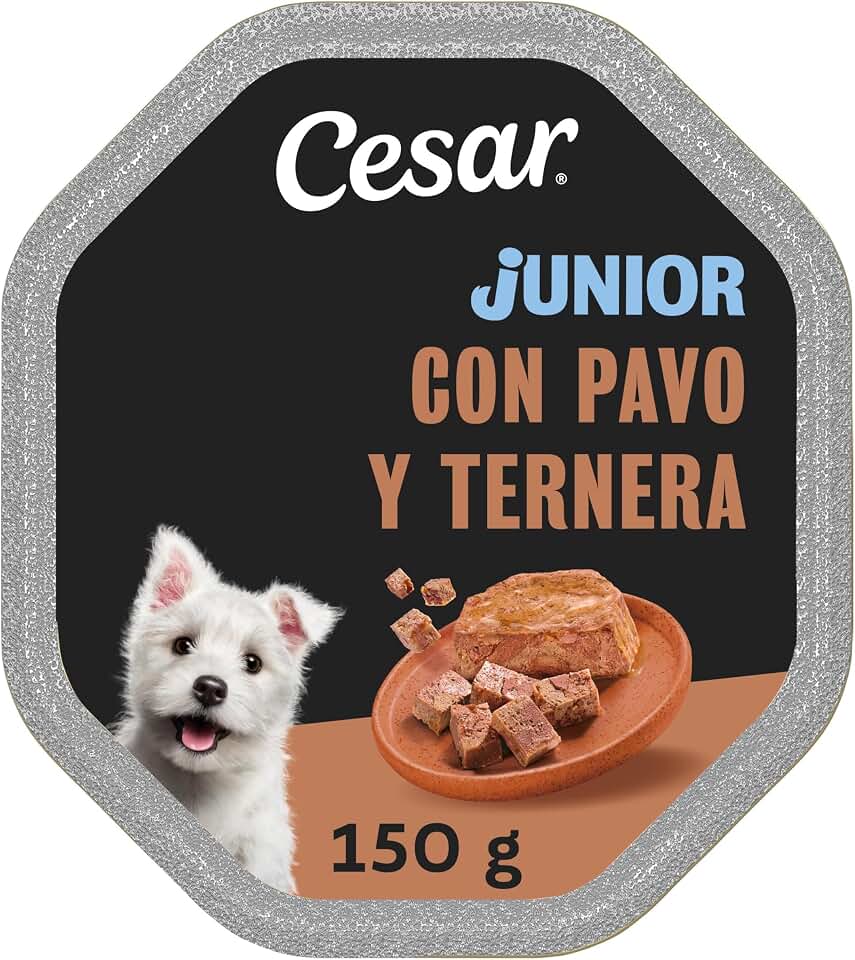 Cesar Comida Húmeda en gelatina Perros Cachorros Pavo